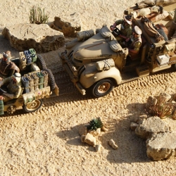 FM6 Desert track mat with S46A desert rocks figures by K and C